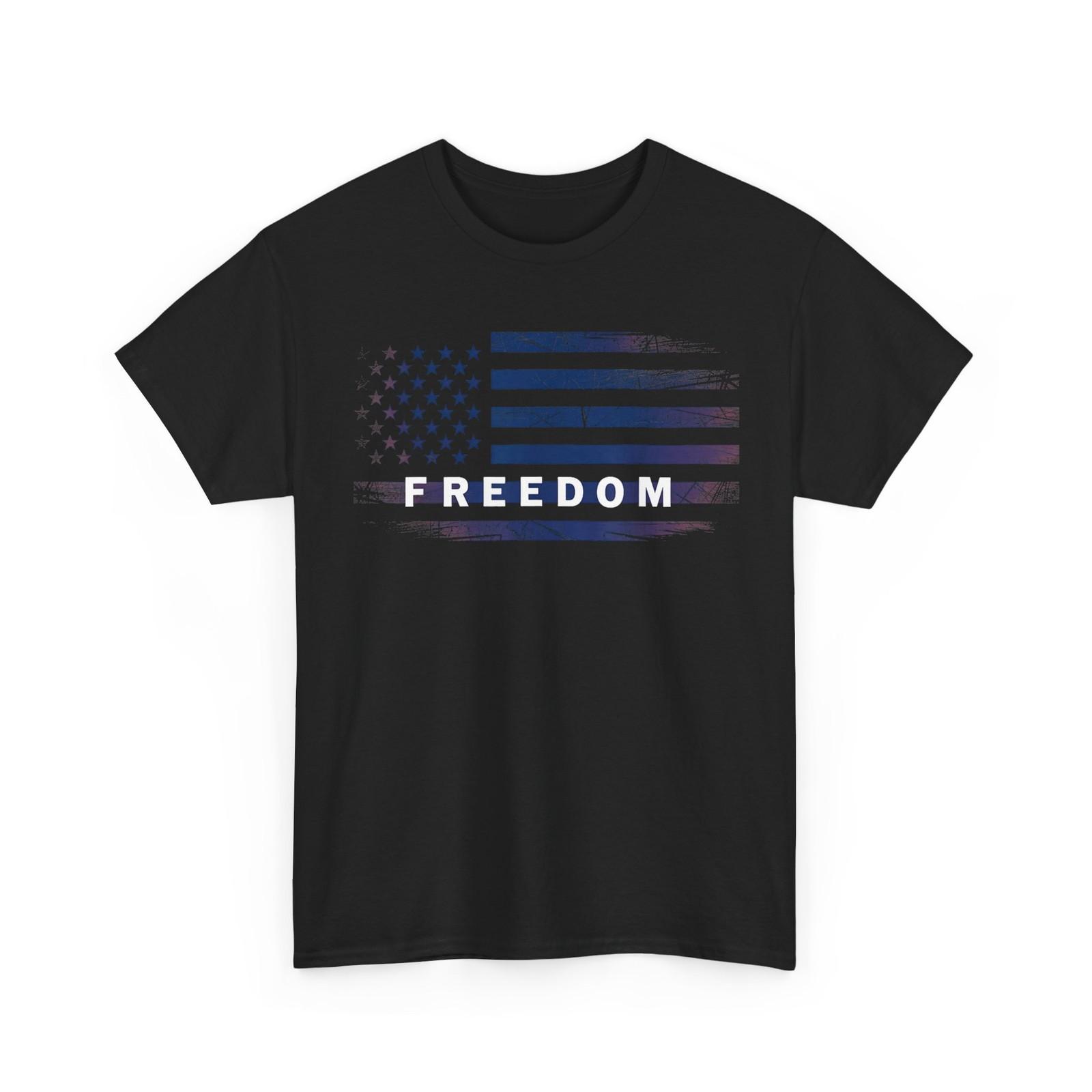 Freedom T-Shirt, American Flag Freedom Women Men Shirt S