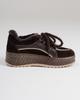 Winter Sneakers Krula 7322594 36 Chocolate Leather Suede Fur