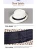 Unisex British Retro Fedora Short-Brim Round Crown Hat with Sun Protection
