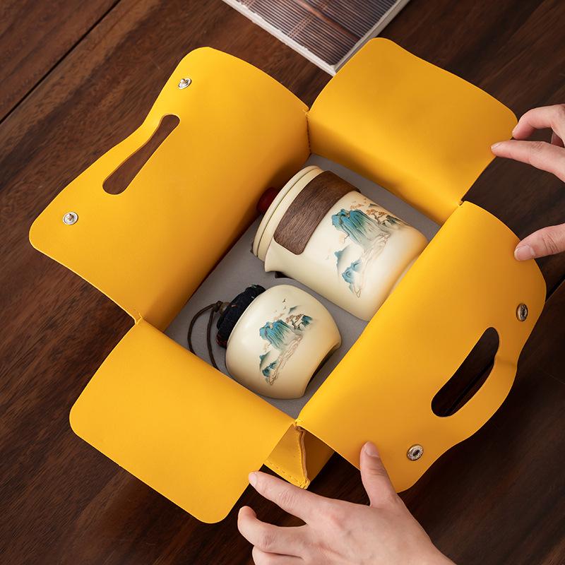 Huangru Portable Kung Fu Tea Set - Compact Travel and Festival Gift