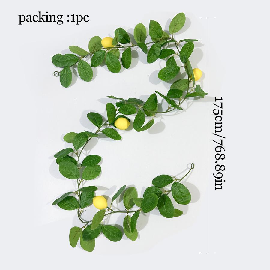 

Имитация Зеленого Растения Искусственный Пенопластовый Лимон Фруктовая Лоза, Домашнее Украшение Атмосферная Лоза Композиционные Реквизиты