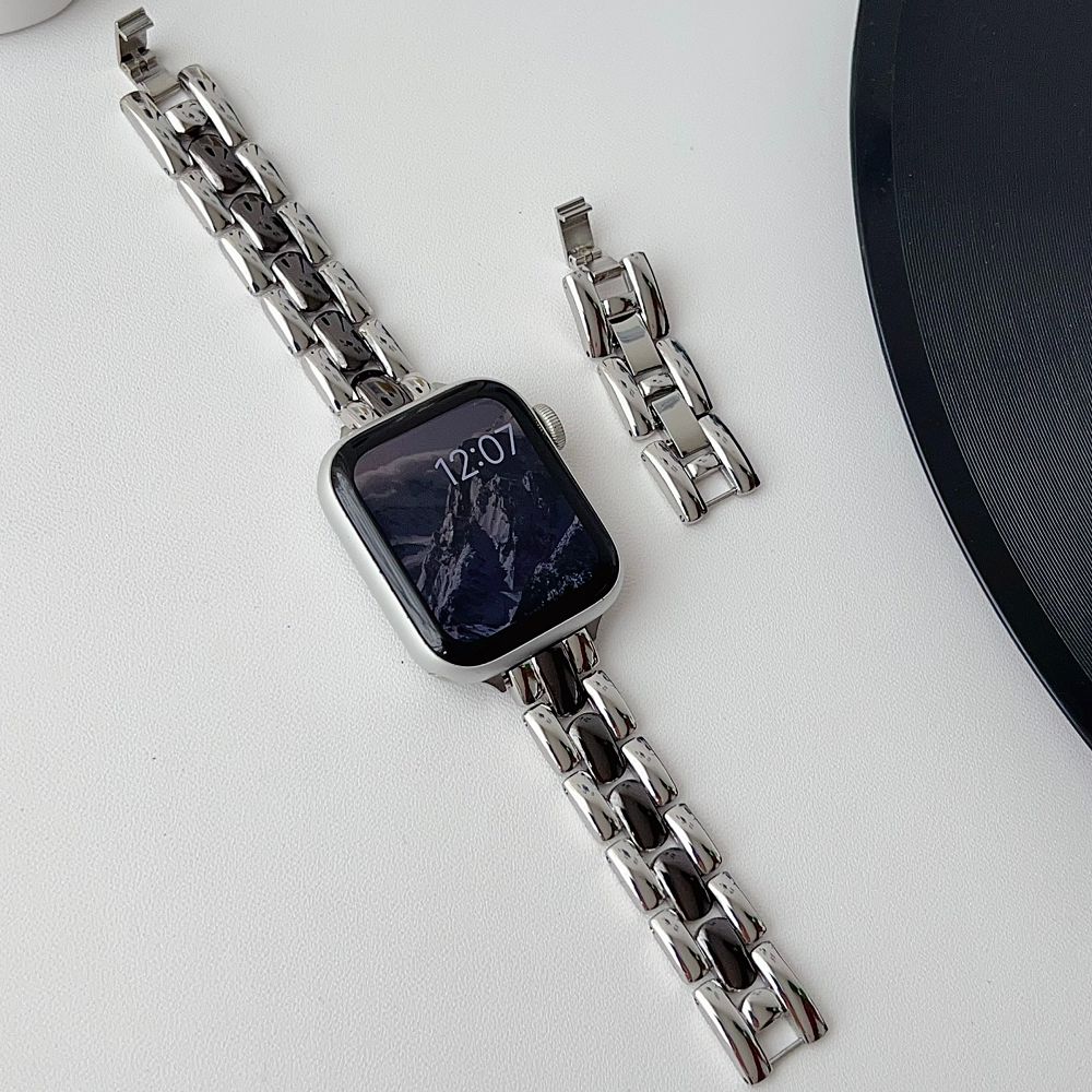 Slim Metal Watch Straps for Apple Watch Band 38 40 41 42 44 45 46 49mm Dressy Slim Wristband Strap for iWatch S11 10 9 8 7 6 5 4
