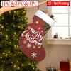 Christmas Decoration Fireplace Hanging Stocking () 1PC&1PC&4pcs, Merry Chrismas (8) - Pattern Christmas Gift S