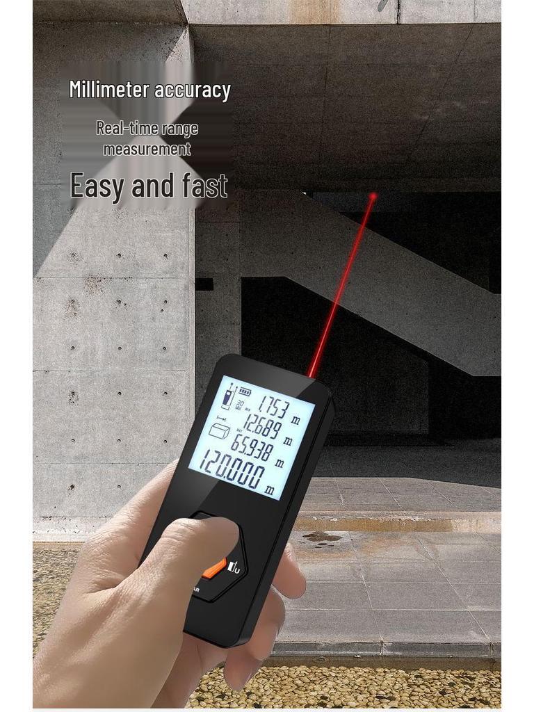 High-Precision Handheld Laser Rangefinder & Infrared Tape Measure