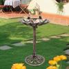 Base per Fontana per Uccelli da Giardino Fontana per Uccelli Ornamento Multifunzionale Stante Espressioni del Cortile