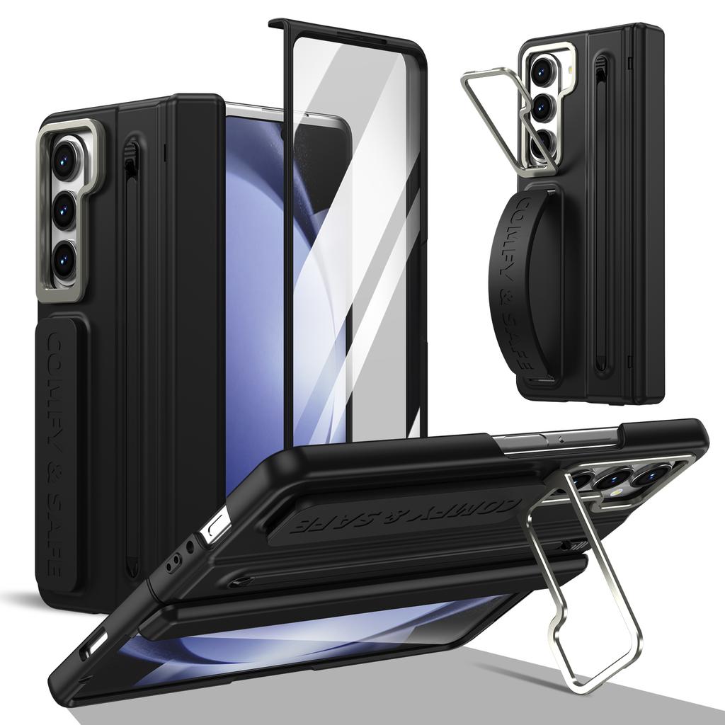 Anti-Drop Full Protection Case for Samsung Galaxy Z Fold 7 6 5 4 3 5G Fold7 Fold6 Fold5 Fold4 Fold3 Kickstand Holder with Pen