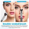 2 In 1 Nose Contour Brush, U-Shaped Nose Sculpting & Blush Brush Dual-Ended Fluffy Contouring Brushes Precision Defining Angled Cheek Bones,