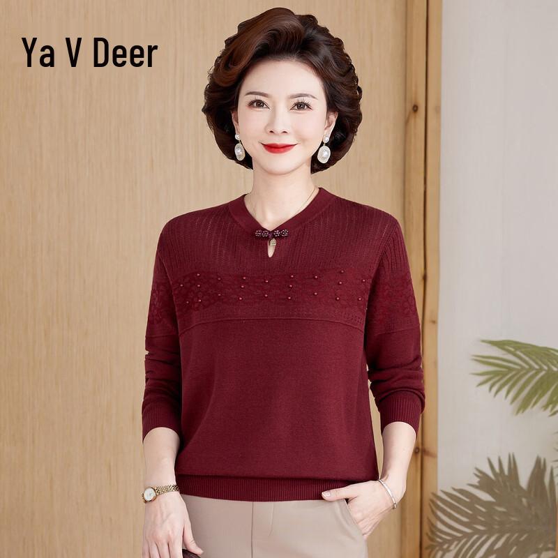 Yalu Women's Autumn Casual Knitted Pullover with Frog Buttons