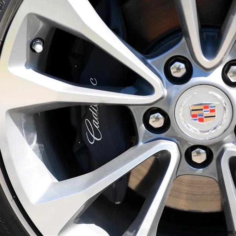 Pro Cadillac ATS BLS CT4 CT5 CTS ESCALADE EXT STS XLR XT4 XT6 XTS 6ks Vinylové samolepky na brzdové třmeny auta Dekorativní samolepky na pneumatiky a brzdy