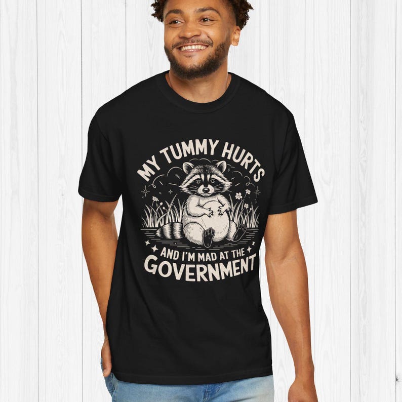 My Tummy Hurts And Im Mad At The Governunisext Shirt Vintage Cottagecore Frog Meme Tshirt Political Snarky Tee
