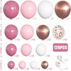 126PCS Pink Latex Balloon Set Suitable for Birthday Parties, Weddings, Valentine's Day Party Decorations