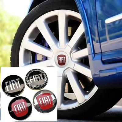 4pcs 60mm Fiat Wheel Center Hub Caps badge-Dustproof Covers for Fiat 500 124 125 Punto Bravo Stilo Panda Abarth-Rim Emblems