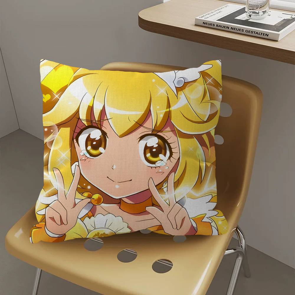 Smile Precure Anime Cushion Cover Decorative Pillow Sofa Home Decor Case Pillow Cases