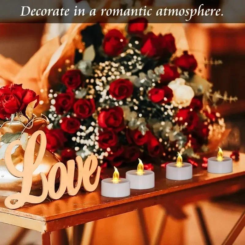 Mini Flameless Electronic Candle Light LED Battery Powered Warm Light Wedding Party Christmas Halloween New Year Home Decoration Supplies