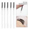 50-Pack Crystal Rod Eyelash Brushes & Curler Kit: Straight Head Brush, Spiral Tool & Eyebrow Comb