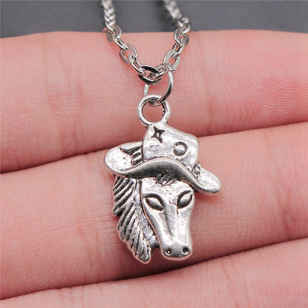 Unicorn Horse Fantasy Pendant Antique Bronze Metal Women Choker Necklace High Quality Gift