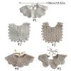 Baby Burping Cloth Fashionable False Collar Bib Detachable Hollowed Out Female Girls Scarf Infants Saliva Towel