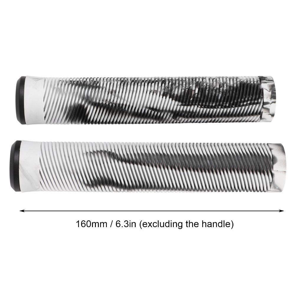1 Pair Anti Slip Bike Handlebar Grips With End Plugs 16 cm Fixed Gear Bicycle Grips Ergonomic Easy Installation Handlebar Grips