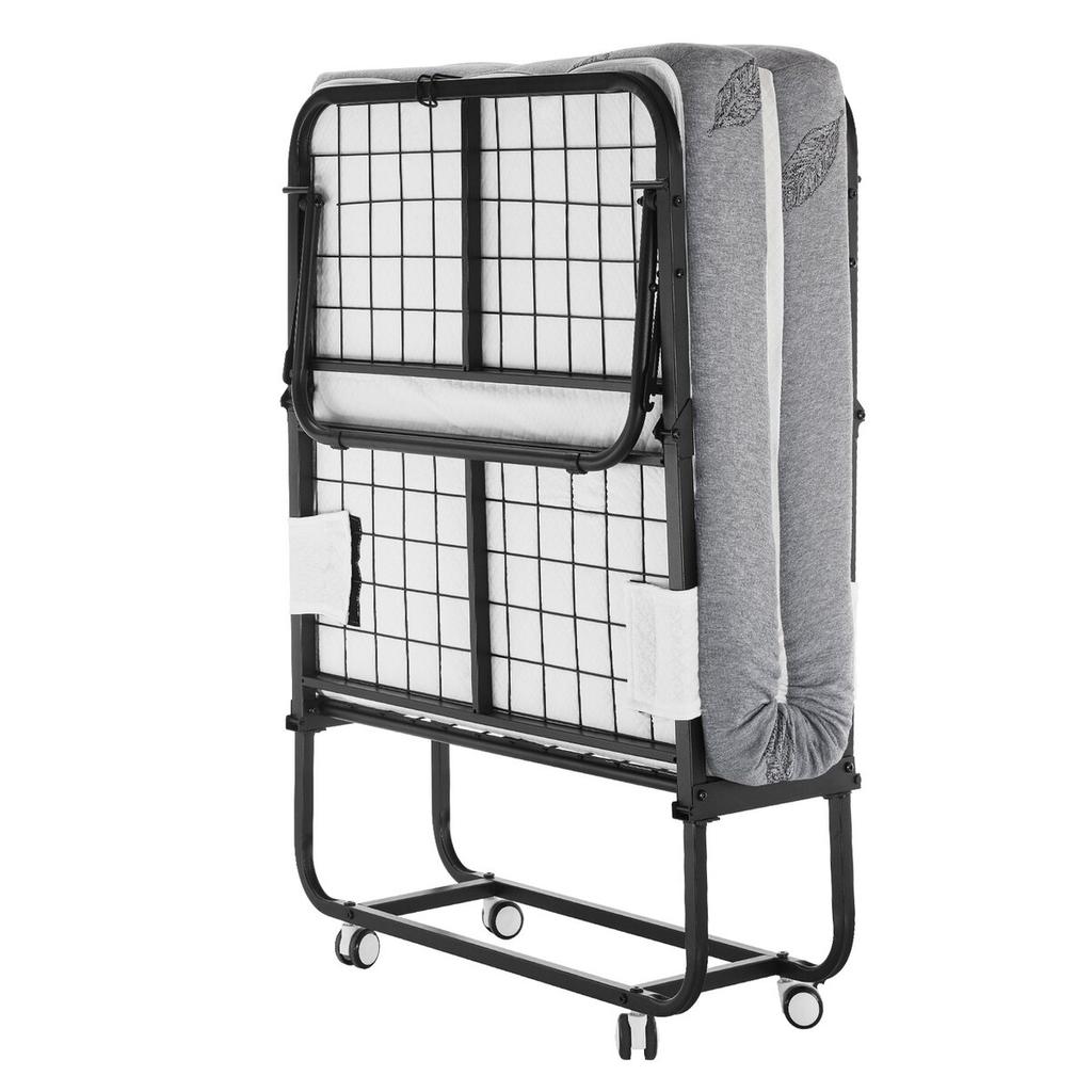 Rollaway Bed Folding Bed with 5 Inches Foam Mattress for Adults & Guest