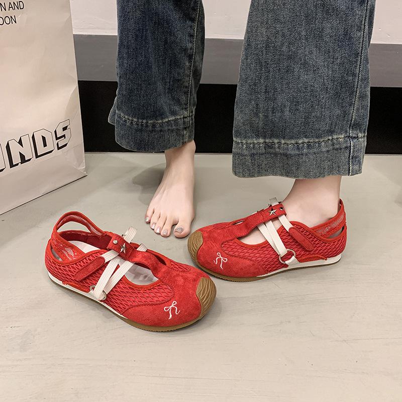 Masu Same Model, New Mesh Breathable Fashion Sandals In Summer 2025, Flat-bottomed Versatile Casual Shoes, Sports Shoes