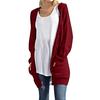 Fashion Women Long Sleeve Knit winter Cardigan Sweater Solid Color Coat