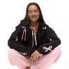 Sweet Y2k Bow Printed Hoodies Women Black Zip Up Hooded Sweatshirts Harajuku Coquette Loose Casual Cute  Hoodies
