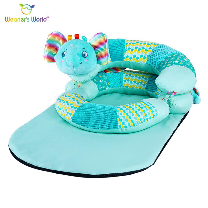 

Elephant Baby Tummy Time U-Shaped Pillow for Newborn Crawling & Head Support