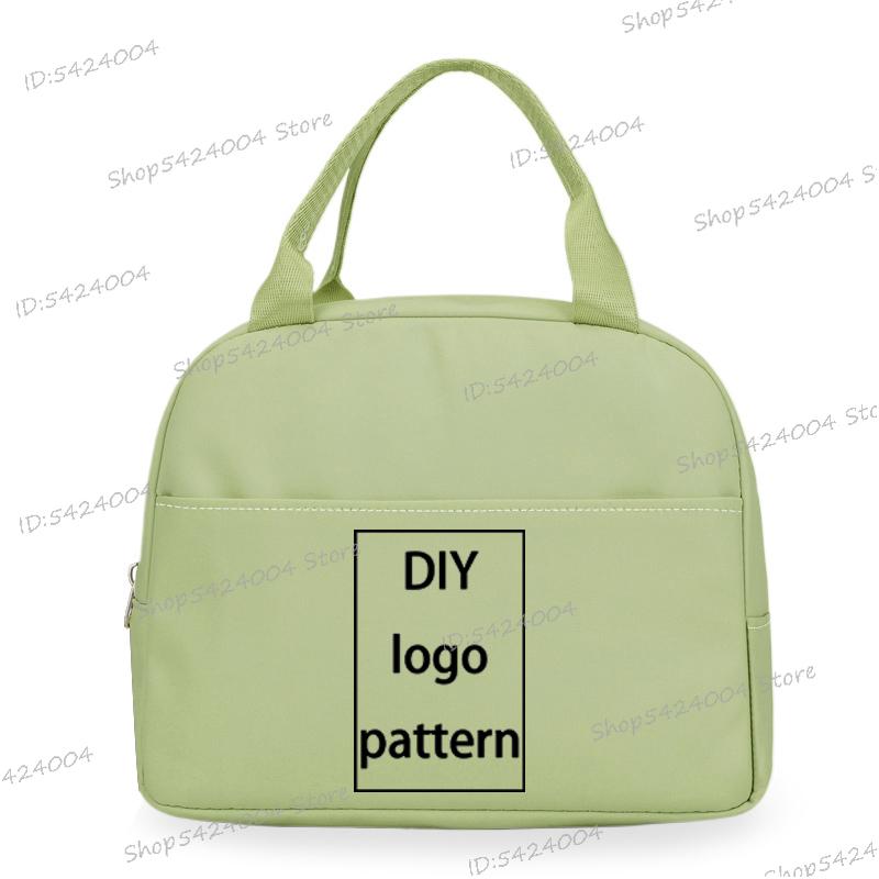 New Customized Images Bento Bag Kids  Y2K Insulated Lunch Box Bag Office Worker DIY Logo Pattern Lunch Bags