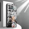 S-Sword O-Online SAO Anime Soft Phone Case for Samsung Galaxy S26 S25 Edge S24 Ultra S23 Plus S22 S21 FE S20 Black Cover Back Sh