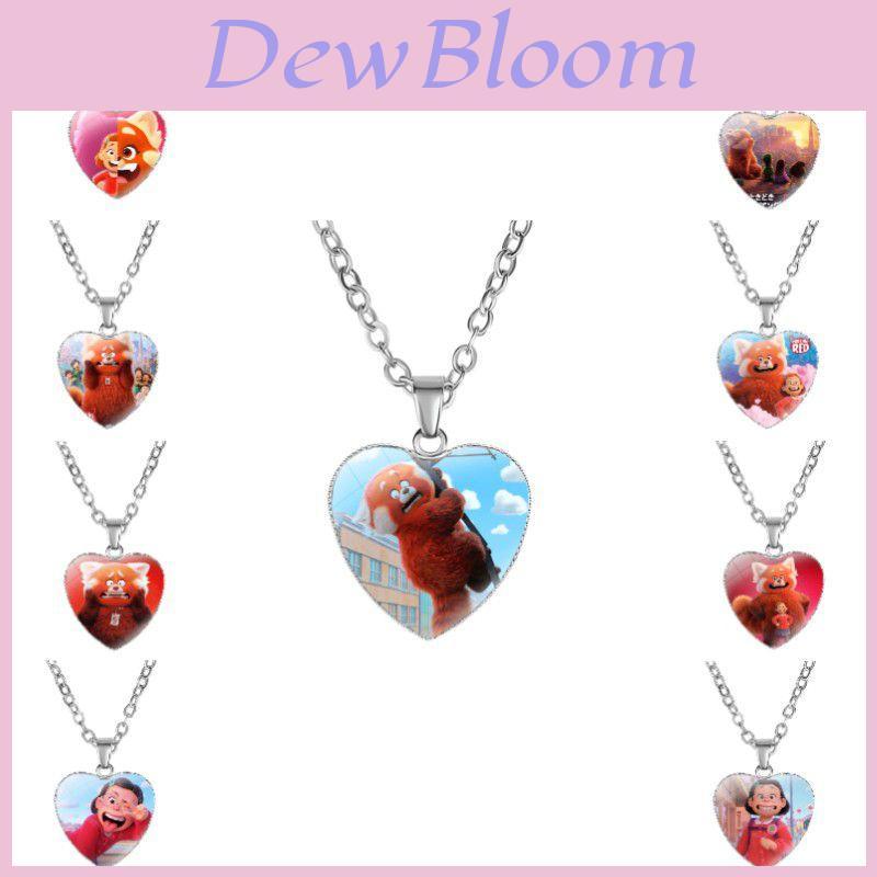 Stunning Turning Red Anime Heart Necklace For Fashionable Women