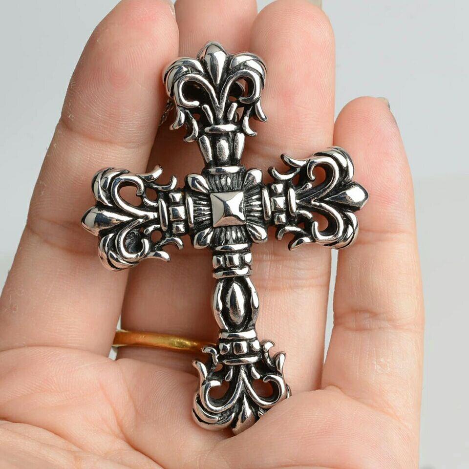 Cross Necklace Punk Men's Necklace Domineering Titanium Steel Titanium Steel Jewelry