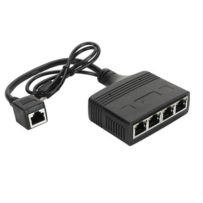 Ethernet-Splitter 1 zu 4 High Speed 1000 Mbit/s RJ45 Netzwerk 1 zu 4 Gigabit-Splitter 4 Geräte Gleichzeitige Netzwerkverbindung für