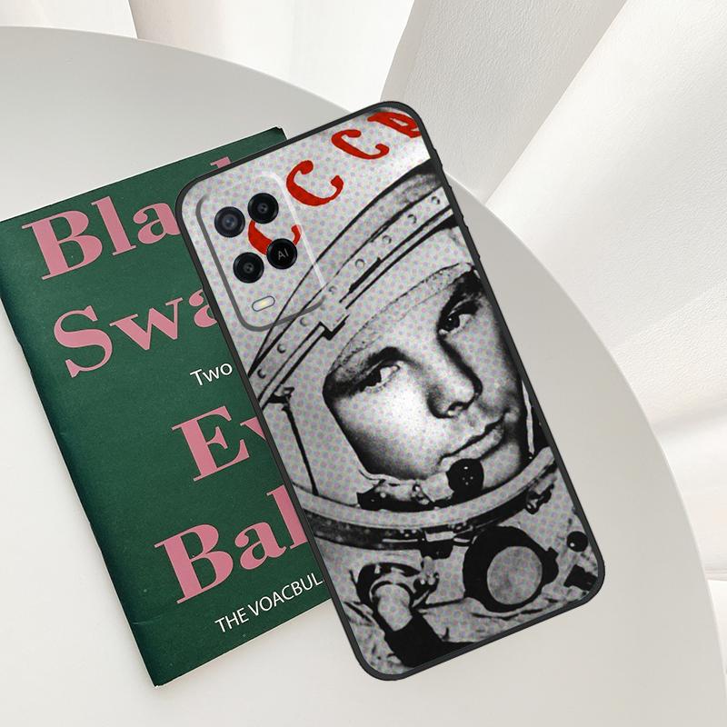

Yuri Gagarin Y Laika Case For Oppo A15 A16 A17 A52 A72 A76 A96 A54 A74 A94 A54S A57S A58 A78 A98 A57 A77 Cover OPPO A91