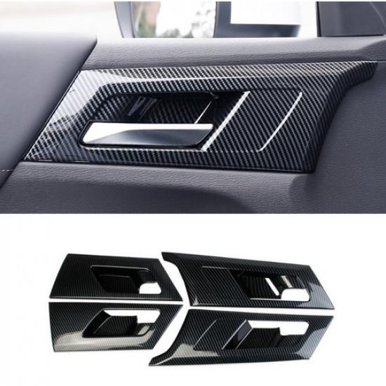 For Mitsubishi Outlander -2024 Carbon Fiber Inner Car Door Handle Bowl Cover