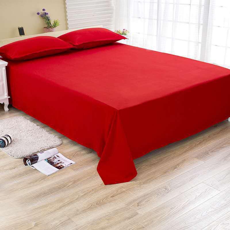 Solid Color Washable Twill Bed Sheet - Thick Duvet Cover for Dorms and Single Beds