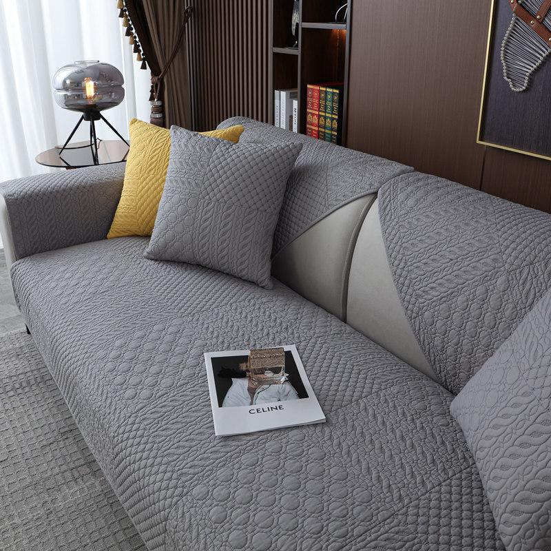 Pure Cotton Sofa Cushion, Universal In All Seasons, Washed Non-Slip Fabric, Nordic Simple Cotton Combination, All-Inclusive, Universal Armrest Towel