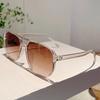 Popular Pilot Designer Trends Shades Oversize Decoration Gradient Women's Sunglasses Outdoor Brand Men's Sun Glasses