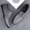 Fashion Spring Autumn Leather Oxford Shoes Business Men Walking Footwear Soft Casual Shoes Handmade Comfy Formal Dress Footwear Sneakers