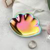 Beautiful Plating Metal Plates Stainless Steel Seashell Shape Small Decorative Tray Woman's Jewelry Organizer