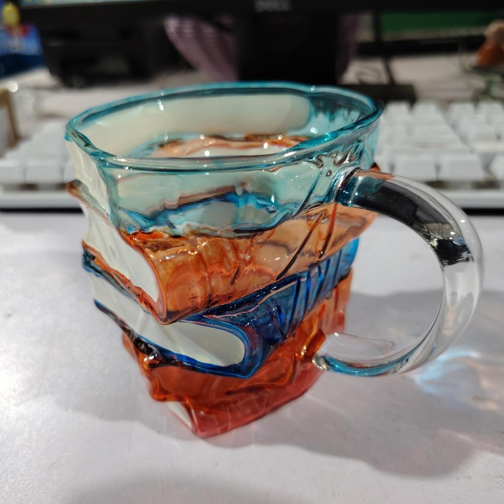 Colorful Book Cup Glass Book Lover Mug Creative Table Decoration Decorative Handcrafted Drink Container for Teacher Literature