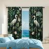 2 szt.   wszechstronne przezroczyste zasłony poliestrowe do dekoracji domu Naturalne Wzory Zwierzęce do użytku w sypialniach i salonach