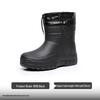Bottes de Pluie Mi-Mollet Imperméables Doublées Polaire, Chaudes & Épaissies avec Cordon de Serrage pour Protection Hivernale contre la Neige. Convient pour une utilisation en extérieur.