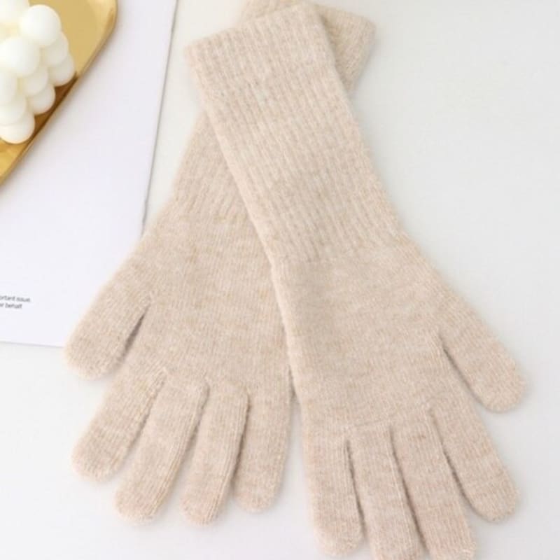 Mănuși tricotate din blană de iepure LALA