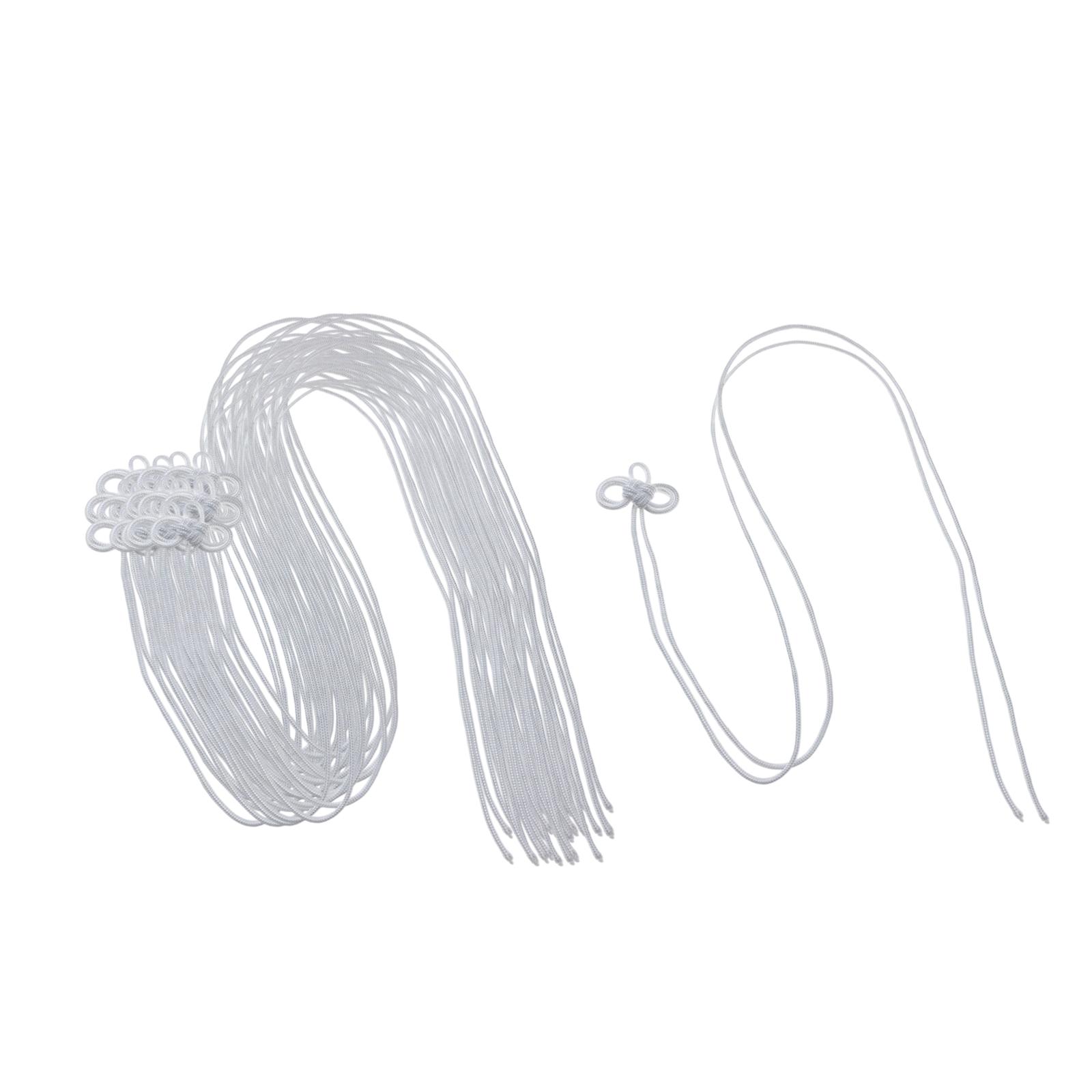 

20 Pieces Japanese Amulets Knot, Hanging Ornament Cord, Decorative Knot Hanging Sachets String for Travel, Doors, Window белый