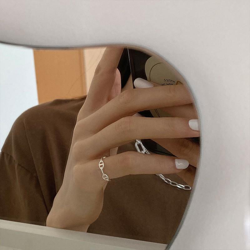 Finger Unique Copper Ring For Women In Trendy Ins Style With Adjustable Fit