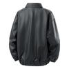 Mens PU Leather Jacket Vintage Workwear Relaxed Fit Street Style Black Outerwear