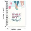 Notebook with Lightweight Design For Commuting Travel Daily Weight Management Spirals Fitness Trackers Fitness Planner
