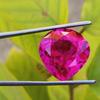 18.20 Ct Natural Pink Padparadscha Certified Gemstone Heart Cut Gemstone