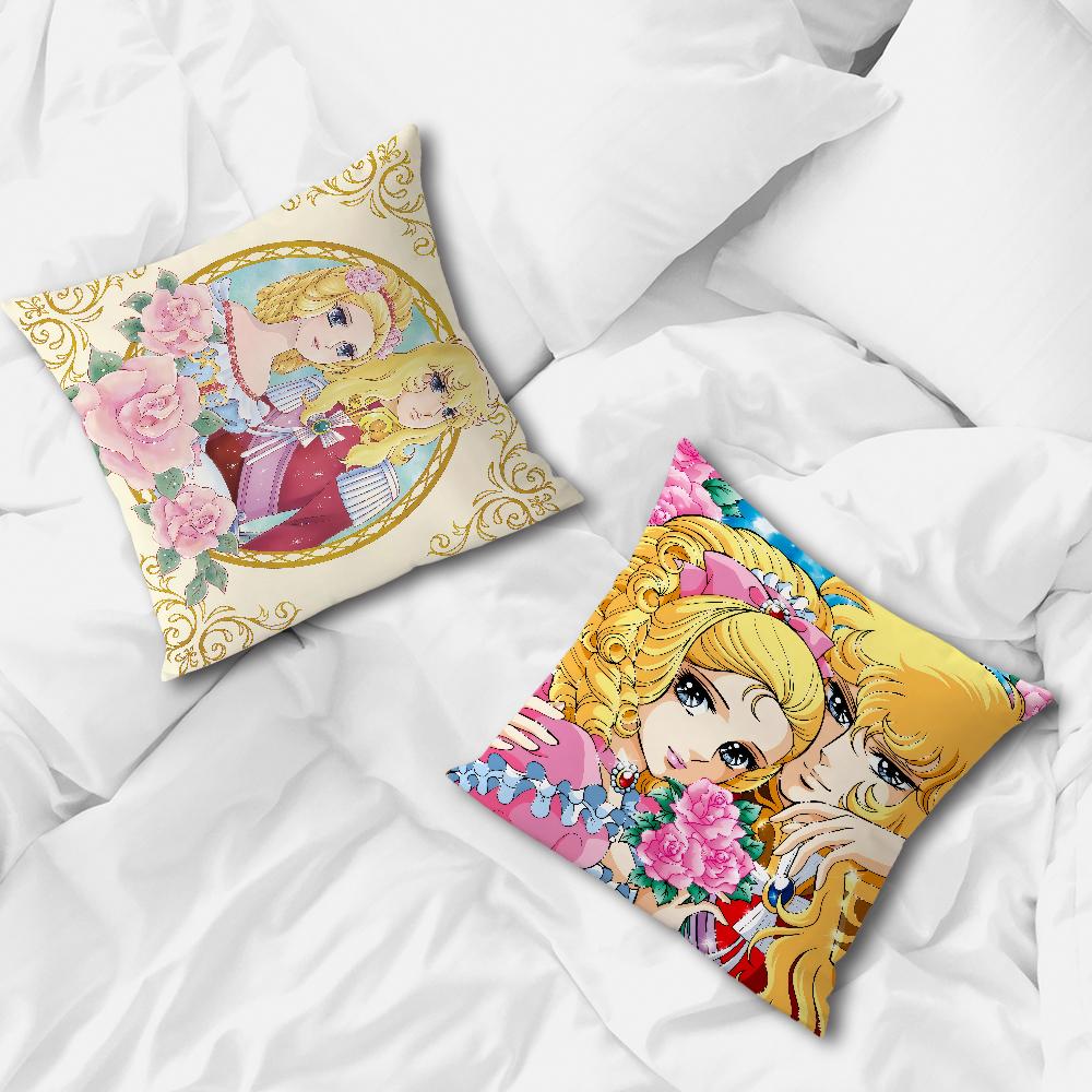 Manga Anime L-Lady O-Oscar Soft Pillow Case For Sofa Living Room Home Office Decor Protective Covers The R-Rose Of V-Versailles