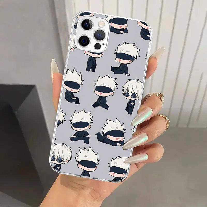

Jujutsus Gojo Satoru Phone Case for Iphone 17 Air 16 15 Plus 14 13 Mini 12 11 Pro Max 16E 7 8 SE 2020 Soft Funda Print Shell 17 iPhone 14 Plus